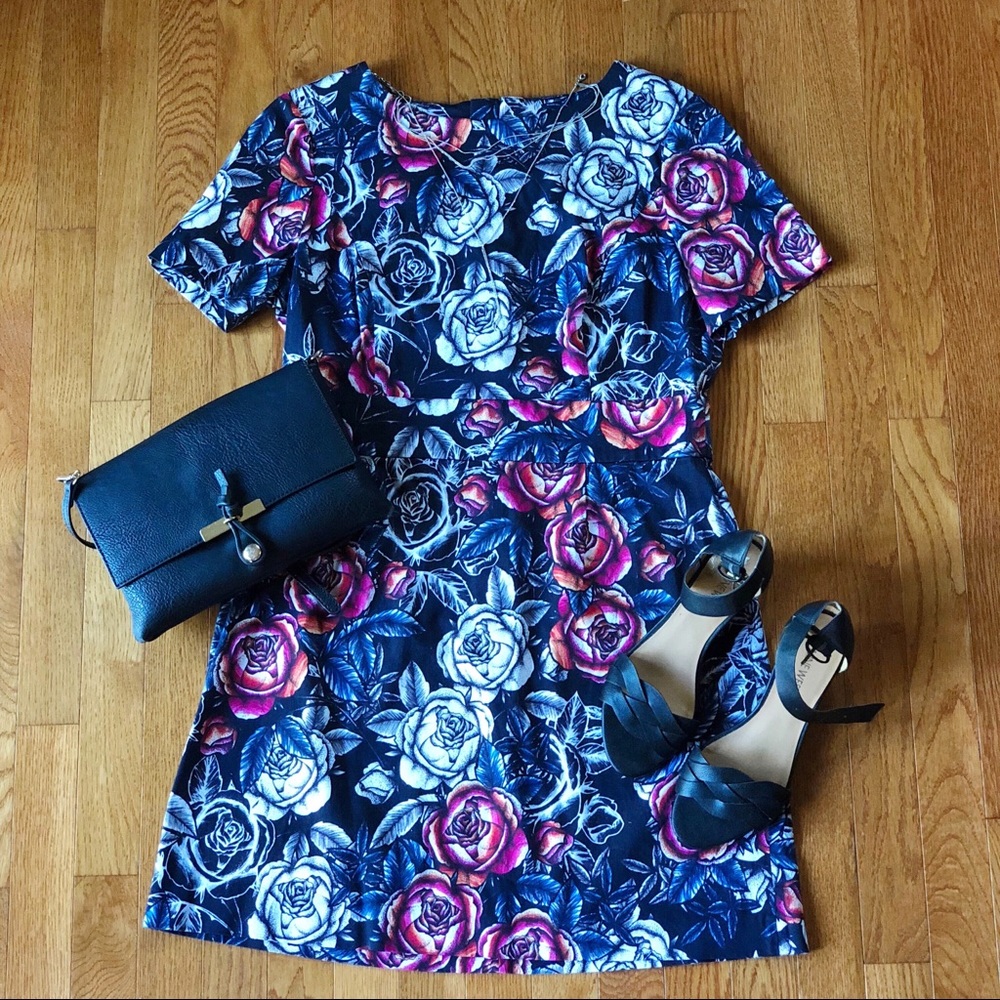 FCUK Midnight Rose Cotton Dress